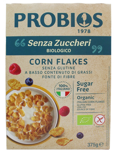 CRISPY CORN FLAKES 375G NO ZUCCHERI