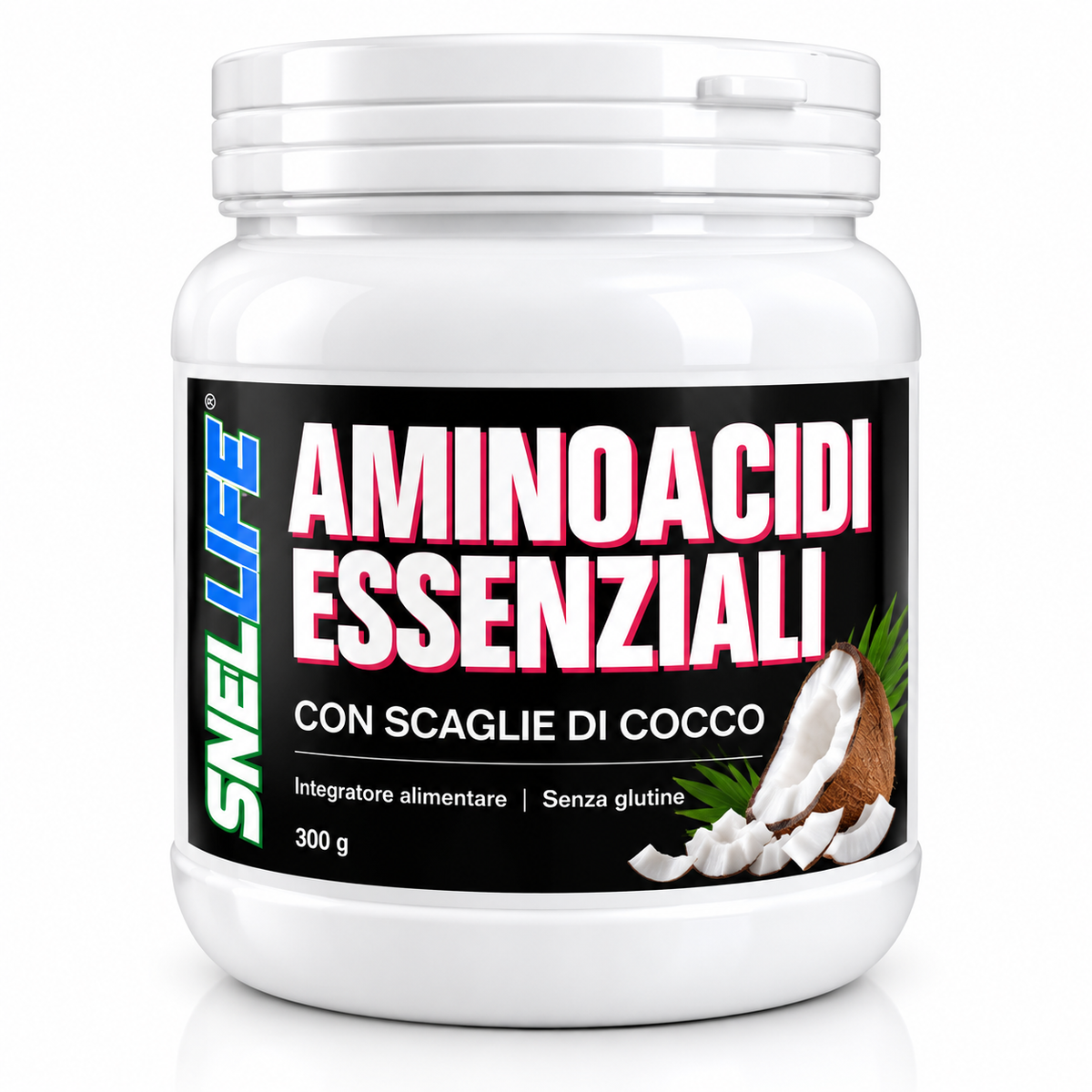 aminoacidi essenziali 300g con scaglie di cocco