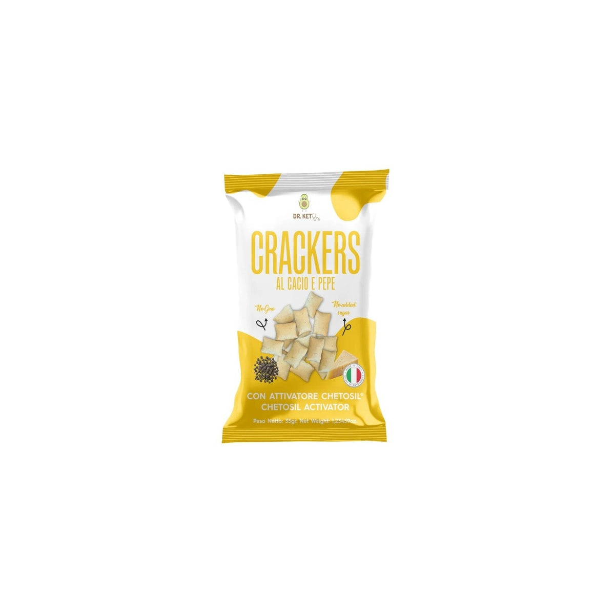 CRACKERS KETO CACIO E PEPE