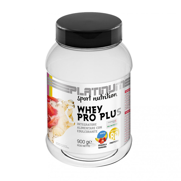 WHEY PRO PLUS 900 GR FRAGOLA BANANA