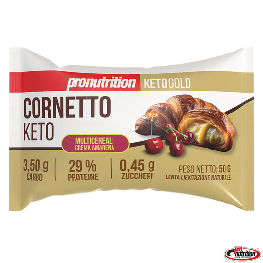 Cornetto Keto Crema Amarena 50gr