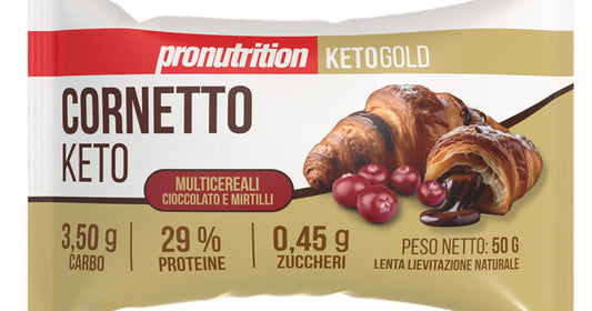 Cornetto Keto Ciocc. Miritilli 50gr