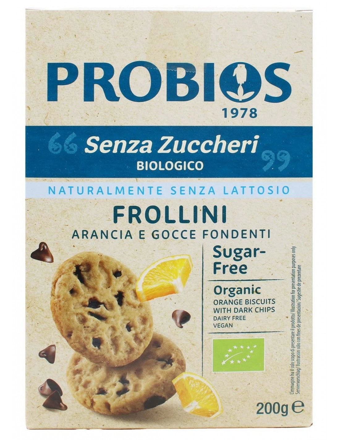 Frollino Arancia Gocce Ciocc. 200g