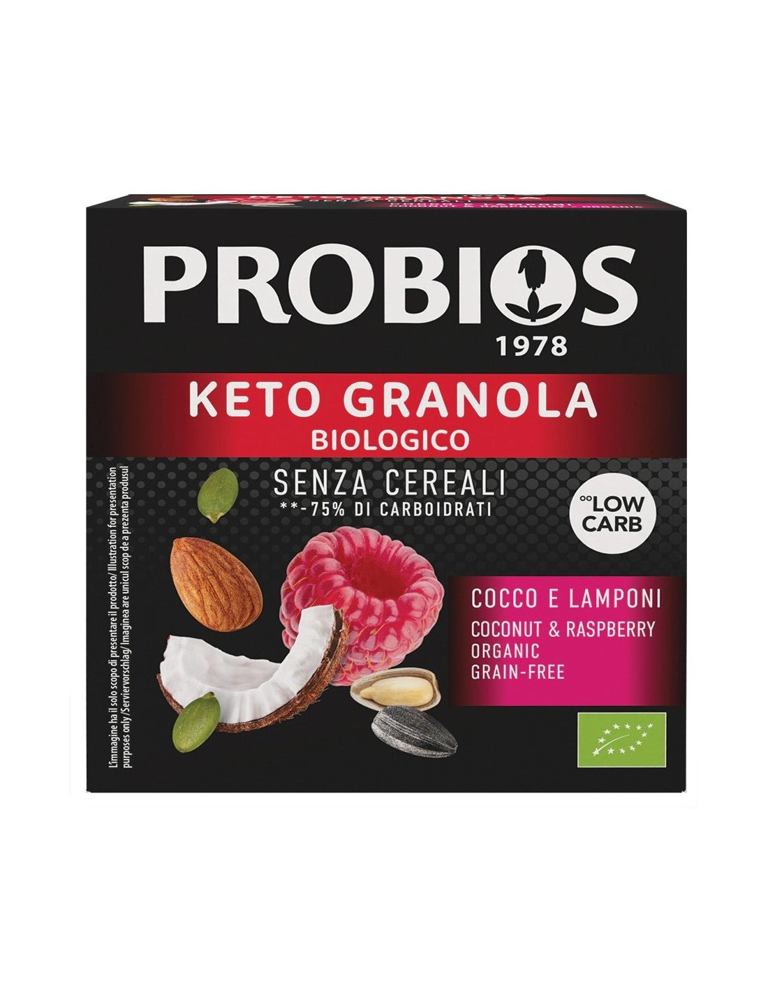 Keto Granola Cocco -lamponi 200g